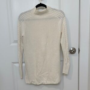 Banana Republic Cream Knit Sweater Dress